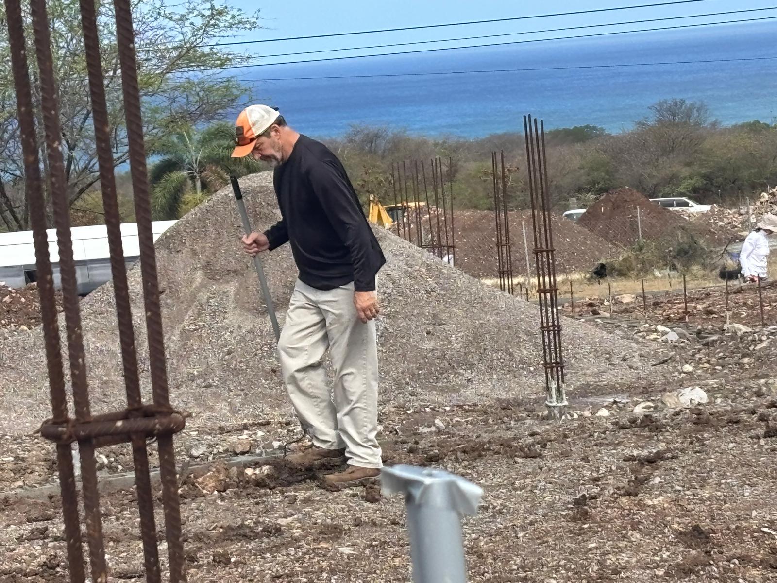 Moving gravel and materials