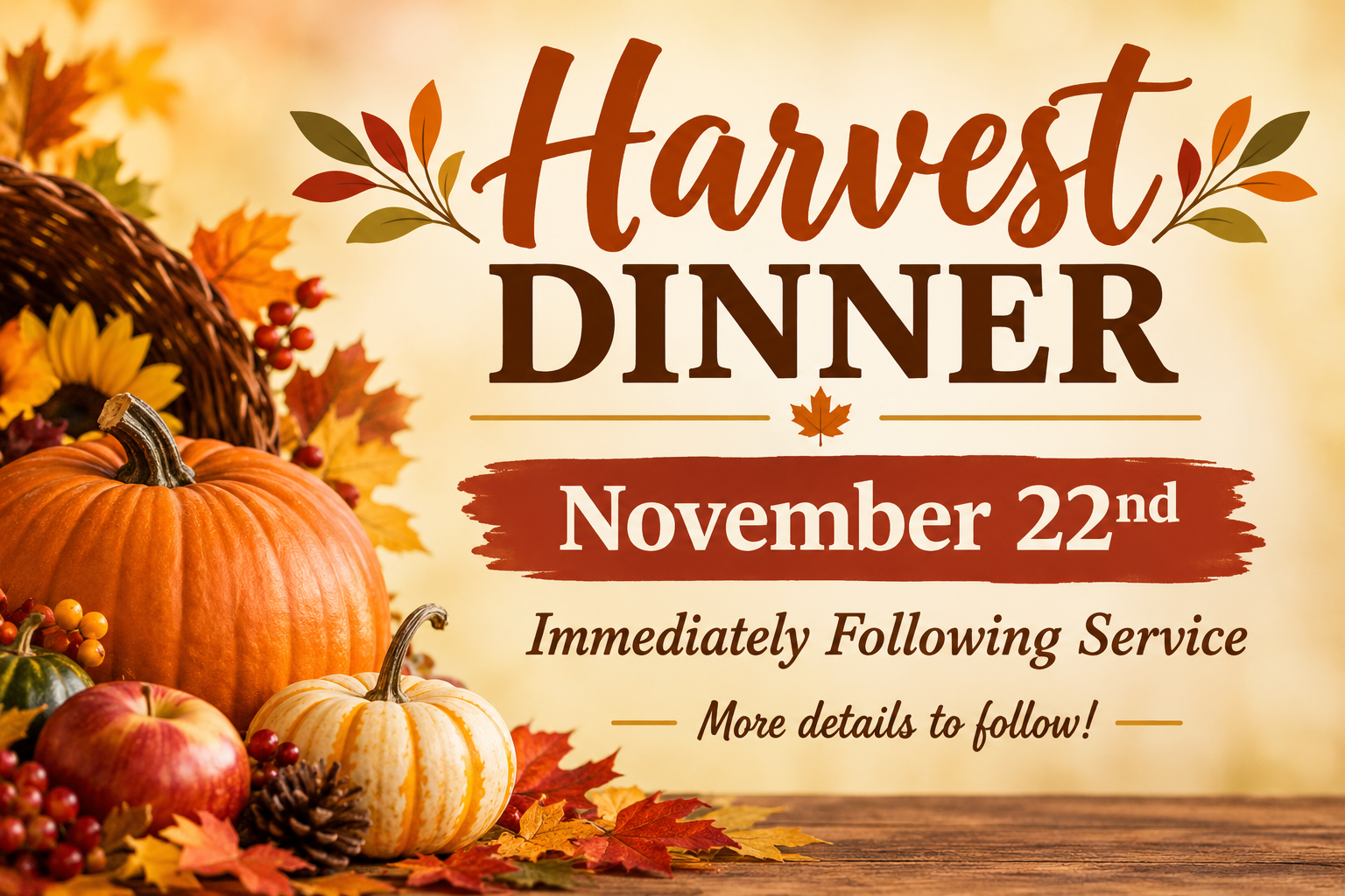 Harvest Dinner